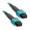 ZTE MPO to MPO Fiber Patch Cable, Multimode OM3, 100m